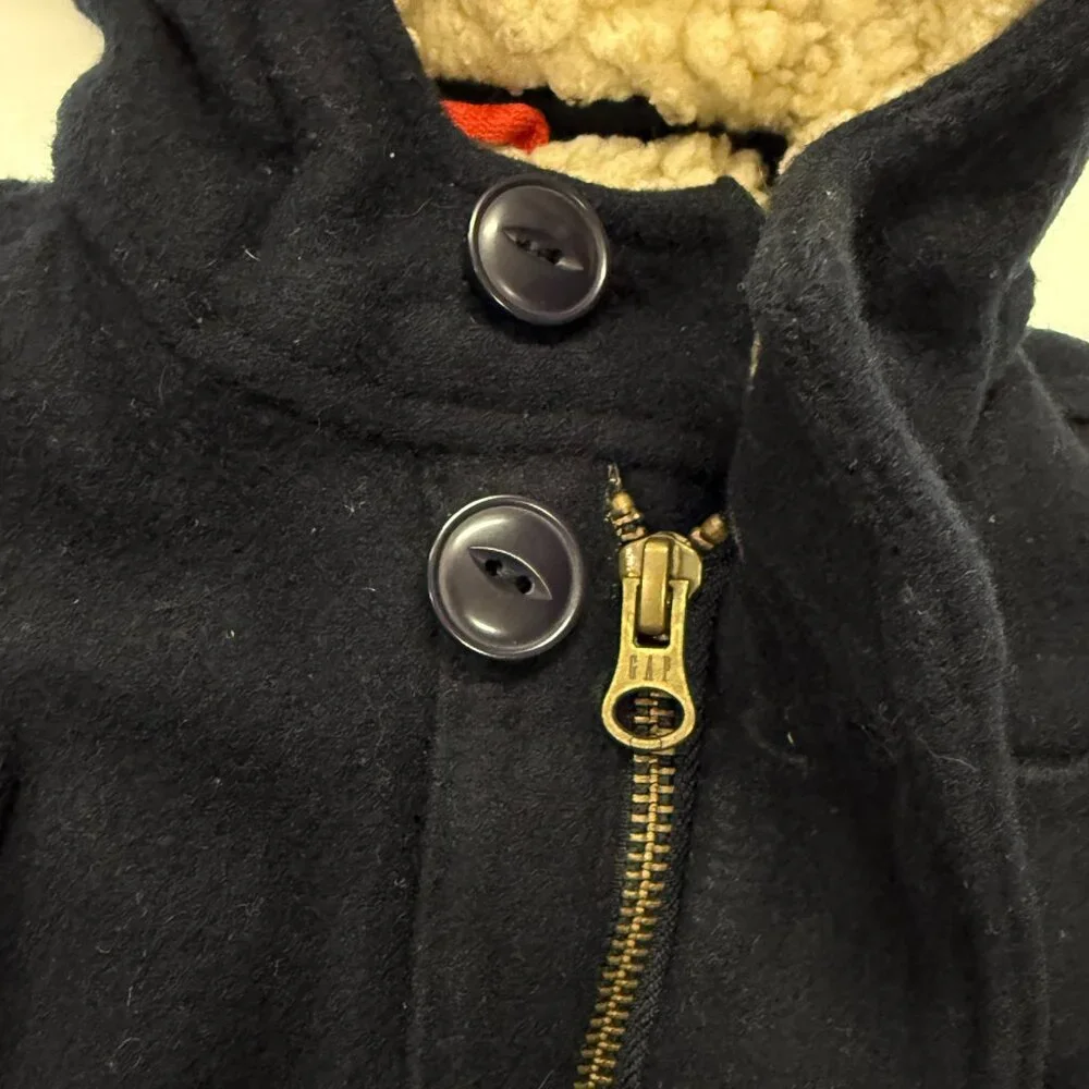 Baby Gap Boys‎ Peacoat Coat Jacket Navy Blue Toddler 12-18 Months Wool